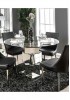 Cyrina Mirrored Round Dining Table 120CM